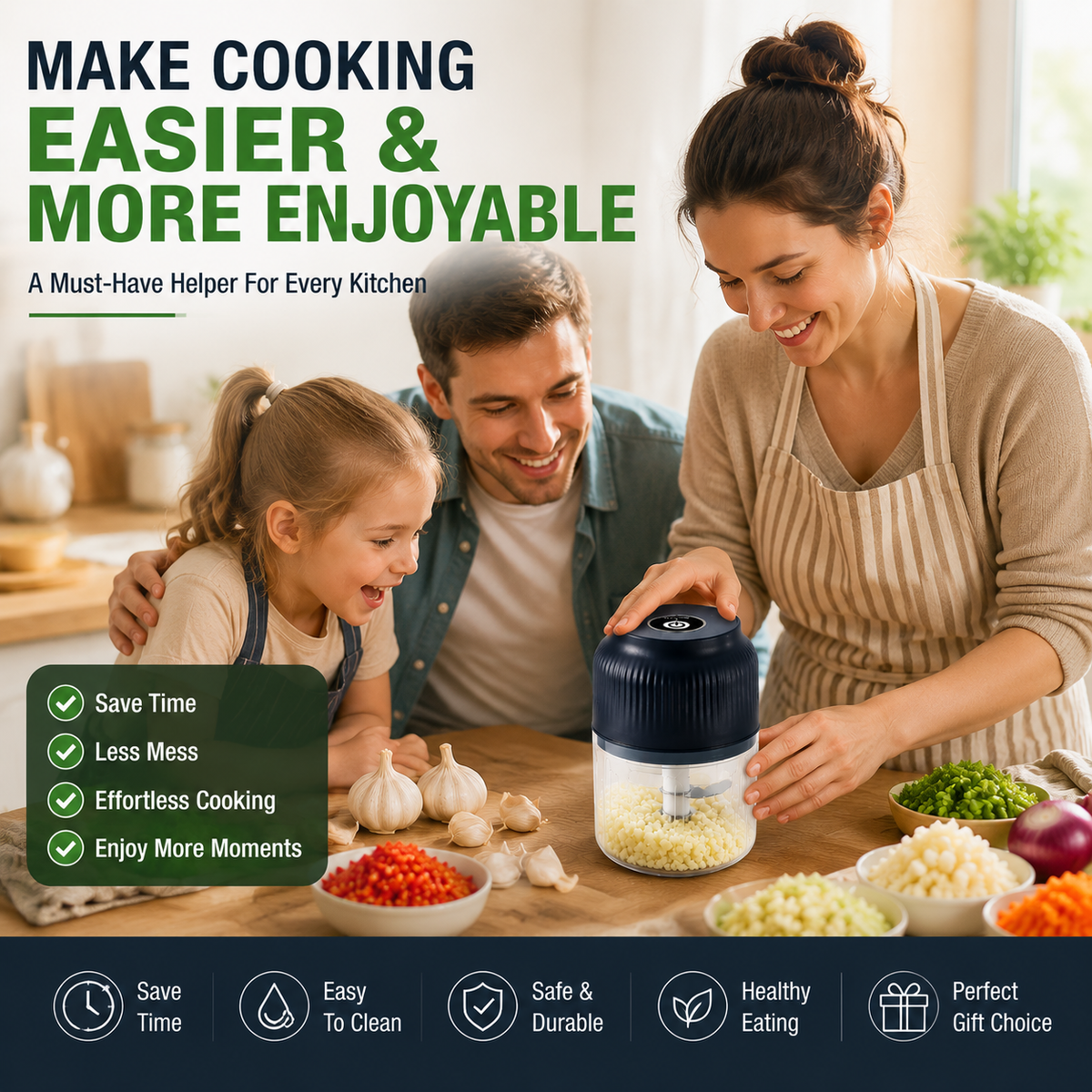 🔥50% off on the last day🔥| 😩 Still Chopping Garlic by Hand? This Kitchen Gadget Does It in 3 Seconds2