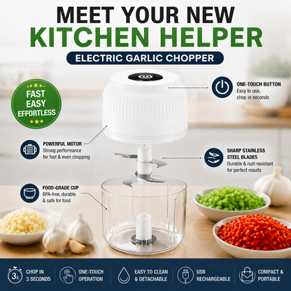 🔥50% off on the last day🔥| 😩 Still Chopping Garlic by Hand? This Kitchen Gadget Does It in 3 Seconds2